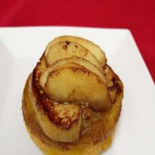 Tatin de foie gras aux pommes caramélisées 