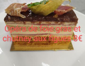 Opéra de foie gras et sa chutney aux figues - Fêtes de fin d'année 2023